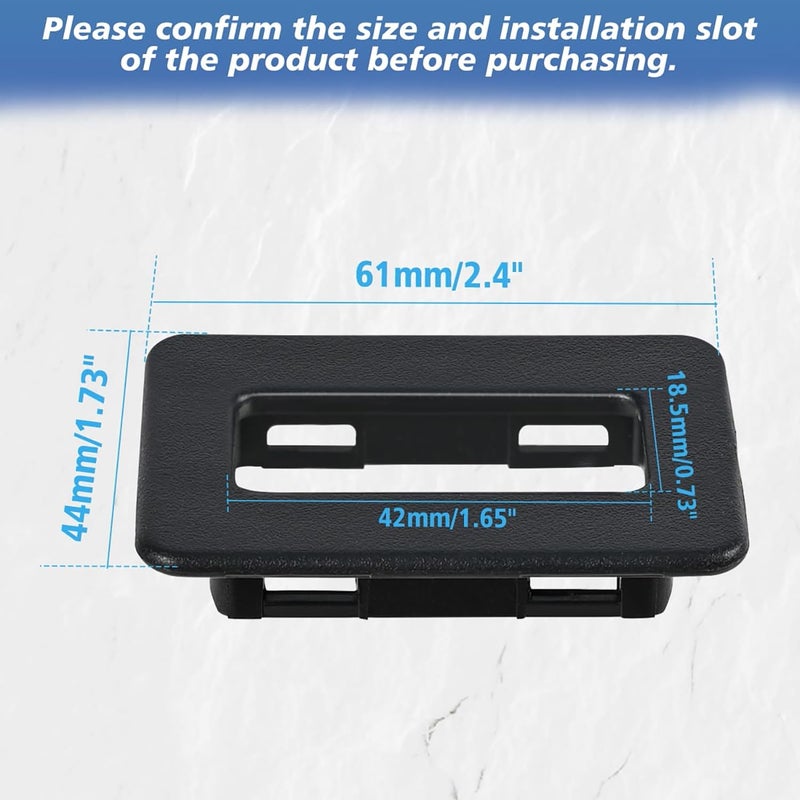 OICCTBF Rear Power Window Switch Trim Repair Fix,Driver Passenger Side Window Repair Button Cap Cover Replace for Escalade for Avalanche for Silverado for Tahoe for Sierra for Yukon 2000-2002（Black） - Image 4